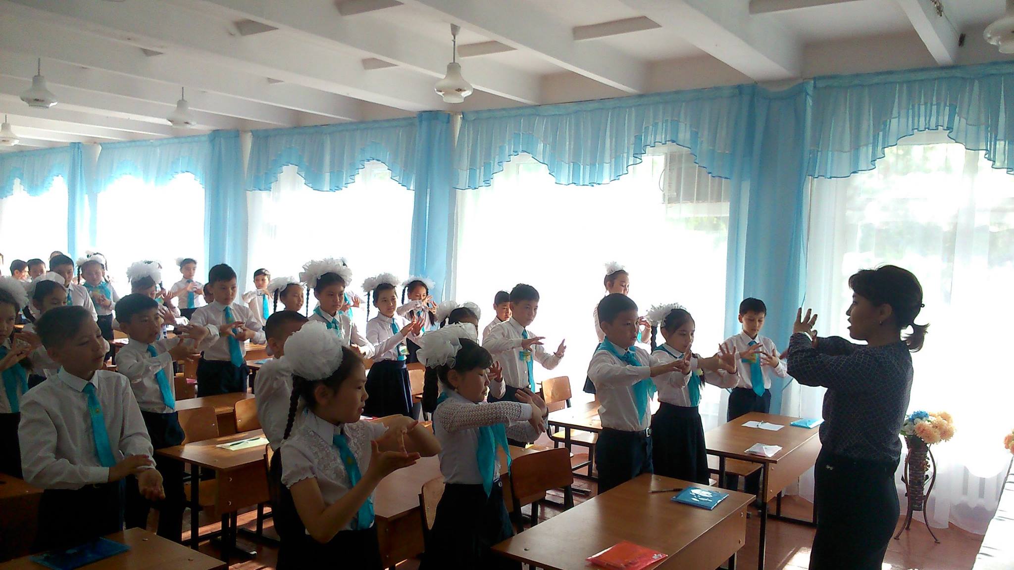 2017 жылдың 25 сәуірінде мектебіміздің 4 сынып оқушылары оқу жетістігін сырттай бағалау сынағын тапсырды